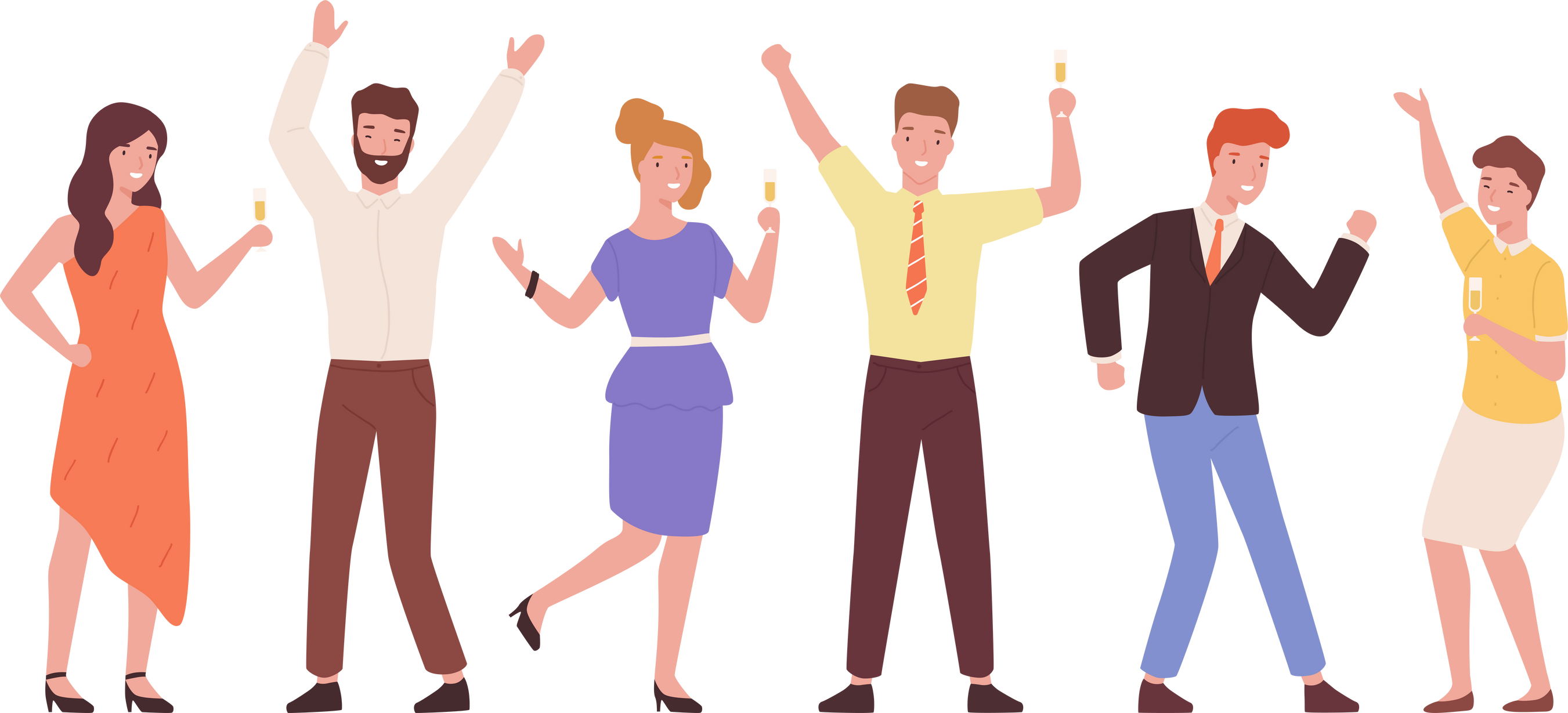 People Having Fun Illustration
