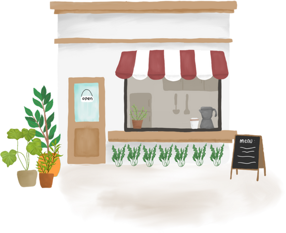 Coffee Shop Illustration